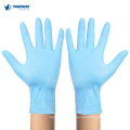 Chlorine Washing Brilliant Blue Nitrile Protective Gloves